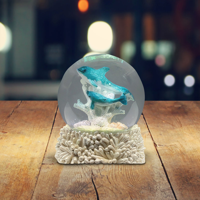 3.25"H Dolphin Snow Globe