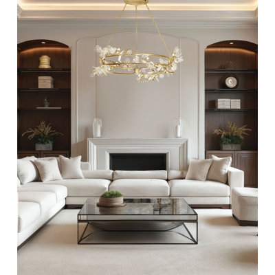 Luminaire suspendu rond de 47 po Volare
