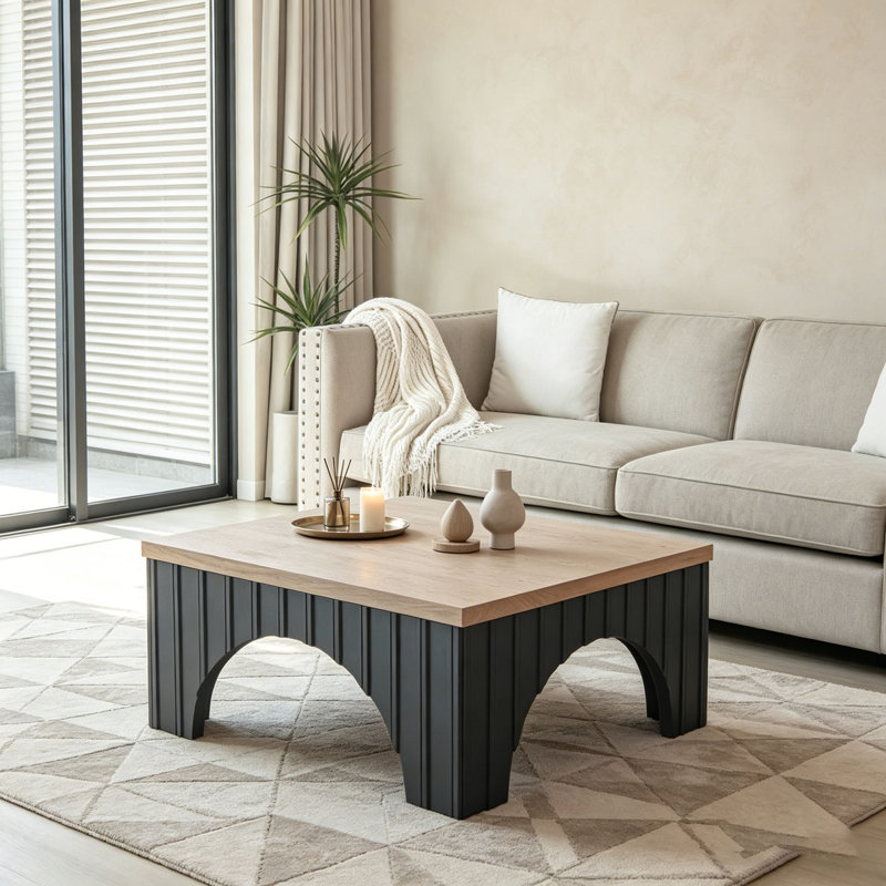 Table basse rustique carrée