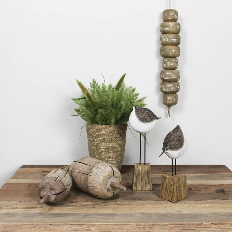 Brackenley Large Jute Wrapped Glass Hurricane