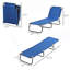 Folding Chaise Lounge Pool Chair With 5-Position Reclining Back, Durable Oxford Fabric For Patio And Beach Use-1629948843