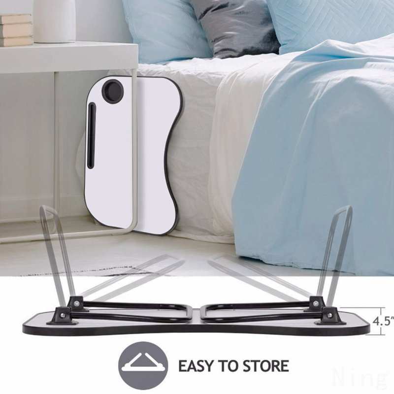 Laptop Stand For Bed, Noir, Blanc
