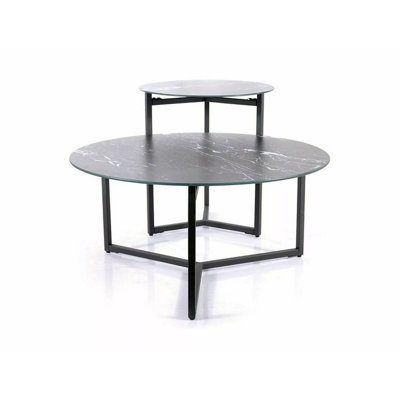 Kilanemos 2 - Piece Marble Top Living Room Table Set