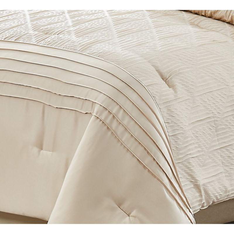 Ivory Queen 7-Piece Polyester Comforter Set