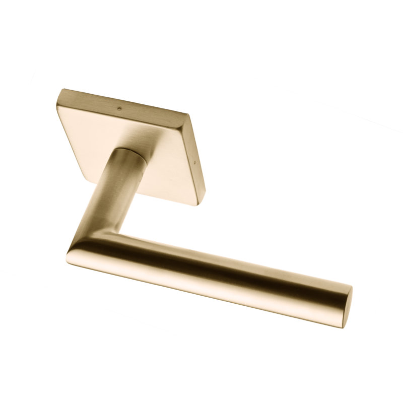 Privacy Door Lever, Double Dummy, Polished Stainless Steel
