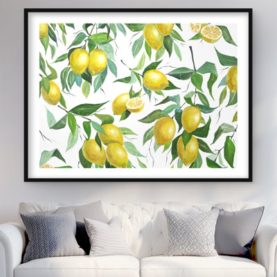 Motif de citron - cuisine gastronomique