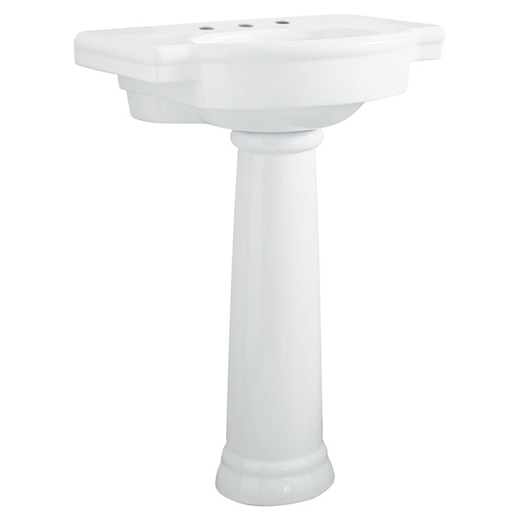 American Standard Retrospect 19.75'' White Ceramic U-Shaped Bathroom Sink with Overflow
