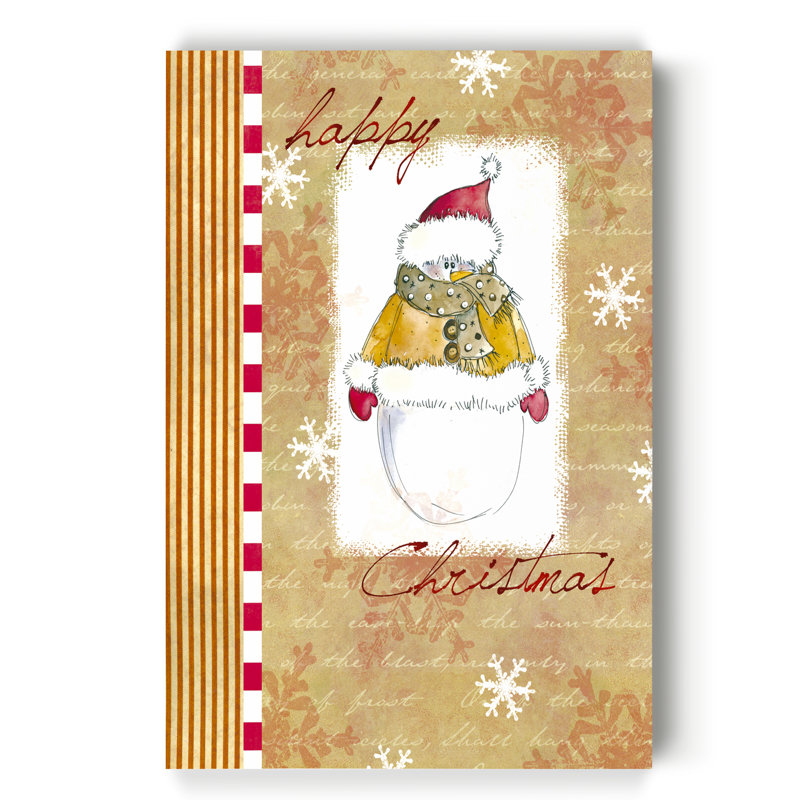 « bonhomme de neige snuggle-gallery » par parvez taj,, impression sur toile tendue 1 pièce, H 40 po x l 30 po x P 1 po