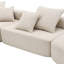 Canapé modulaire surdimensionné surdimensionné, ensemble de canapé de plancher Boucle de luxe, convertible et compressé, idéal pour un salon spacieux avec combinaison libre