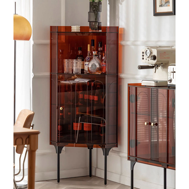 Armoire d'appoint en acrylique Light Luxury, Ambre