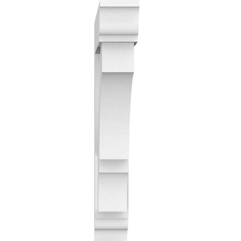 Support standard en PVC de qualité architecturale avec extrémités traditionnelles Balboa, H 20 po x l 3 po x P 20 po