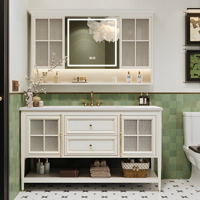 French-style floor-standing bathroom cabinet