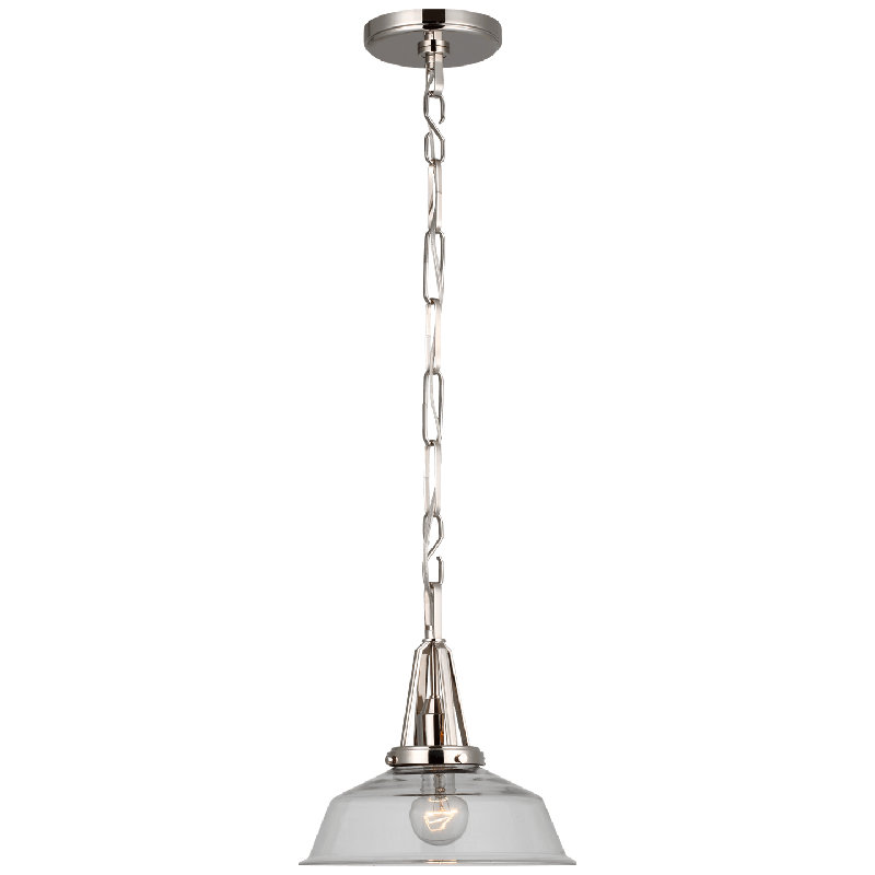 Chapman & Myers Layton Pendant, 82.38" H x 10" W x 10" D, Polished Nickel
