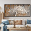 «White Tree of Life On Wood - Tree of Life», impression sur toile spirituelle blanche