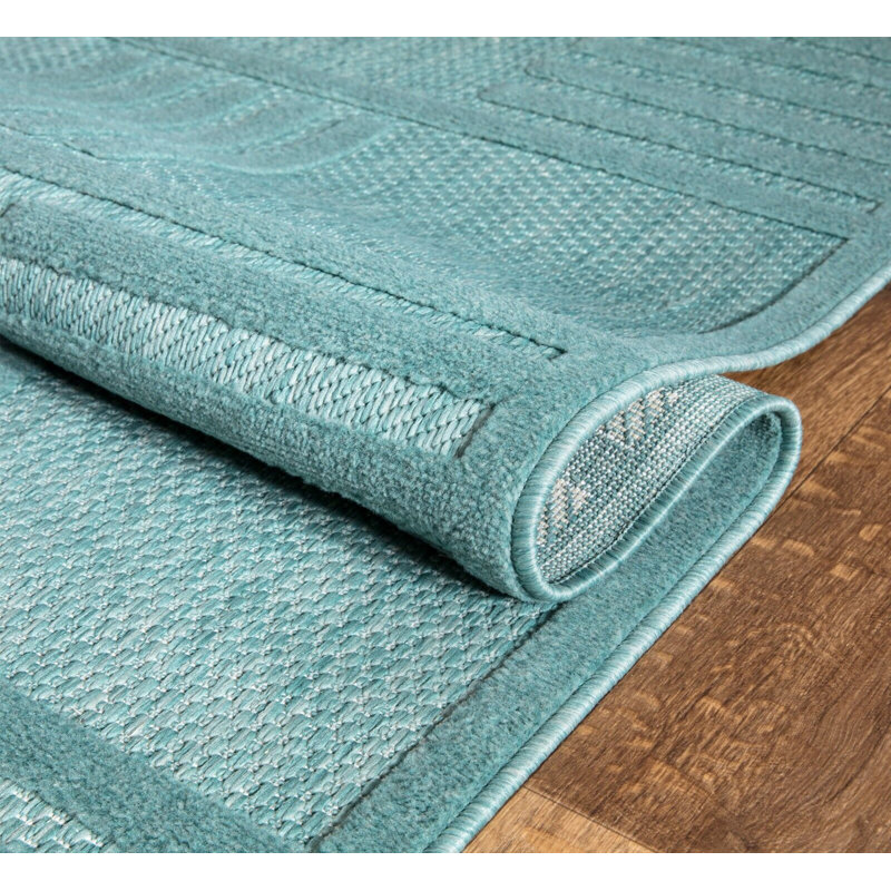 Glenvar Geometric Indoor / Outdoor Area Rug, Rectangle 200 x 290cm