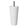 SUPERFLO 33'' Tall Ceramic Circular Pedestal Bathroom Sink with Overflow