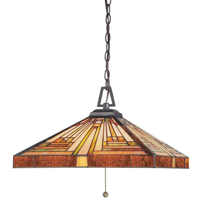 Rockdale 3 - Light Vintage Bronze Cone Pendant