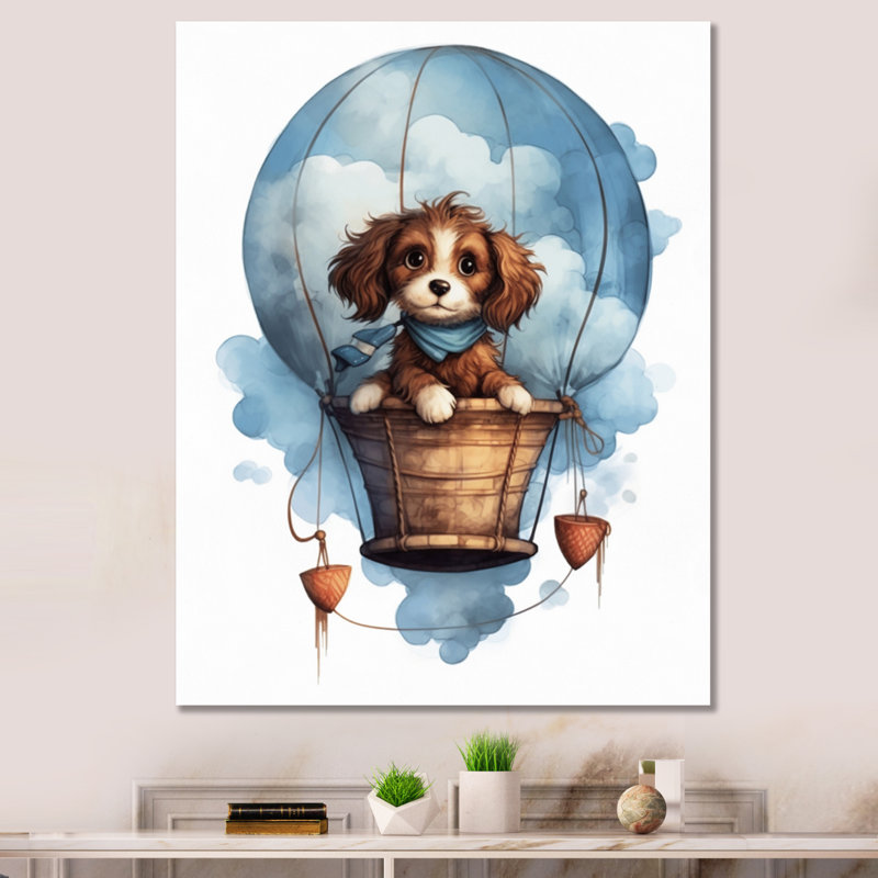«Nursery Adorable Pups II», reproduction sur toile, H 40 po x l 30 po x P 1,5 po, Toile tendue