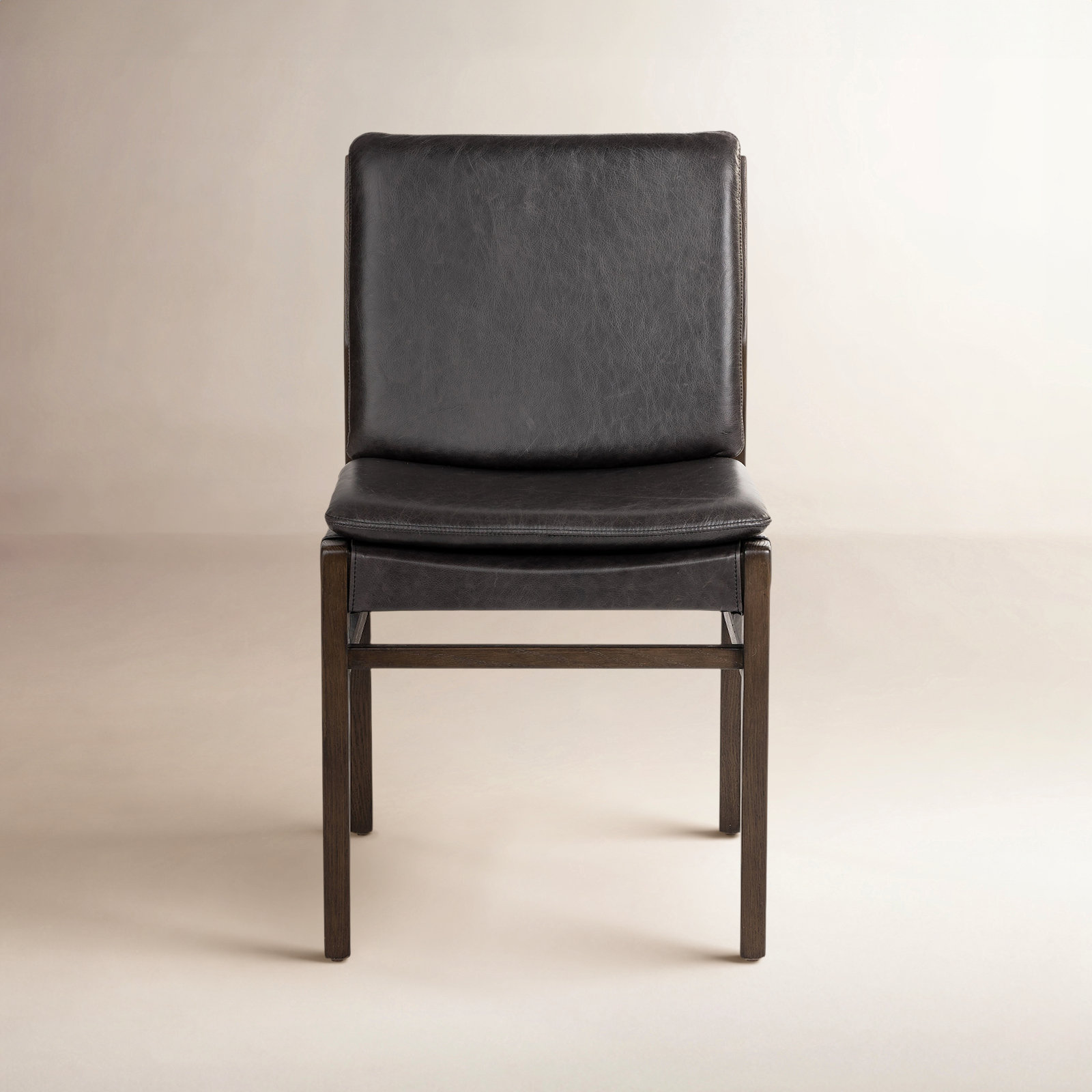 Wilson Leather Side Chair in Sonoma Black