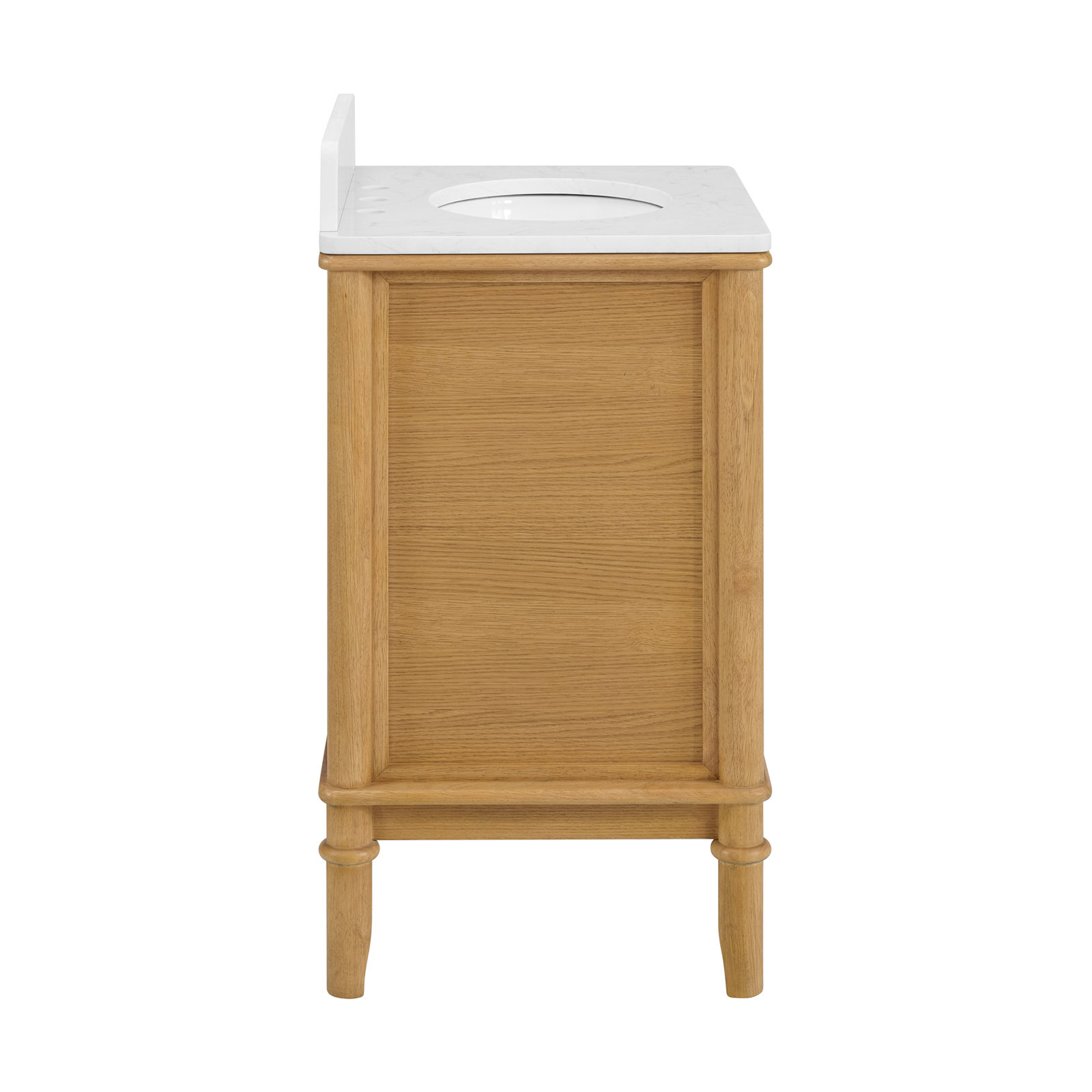 Juliette Bathroom Vanity, Enhanced Natural Oak, 34" H x	24" W x	20" D
