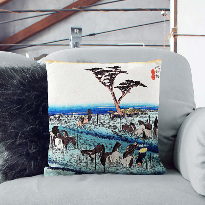 Square Throw Cushion, 55cm H x 55cm W x 20cm D