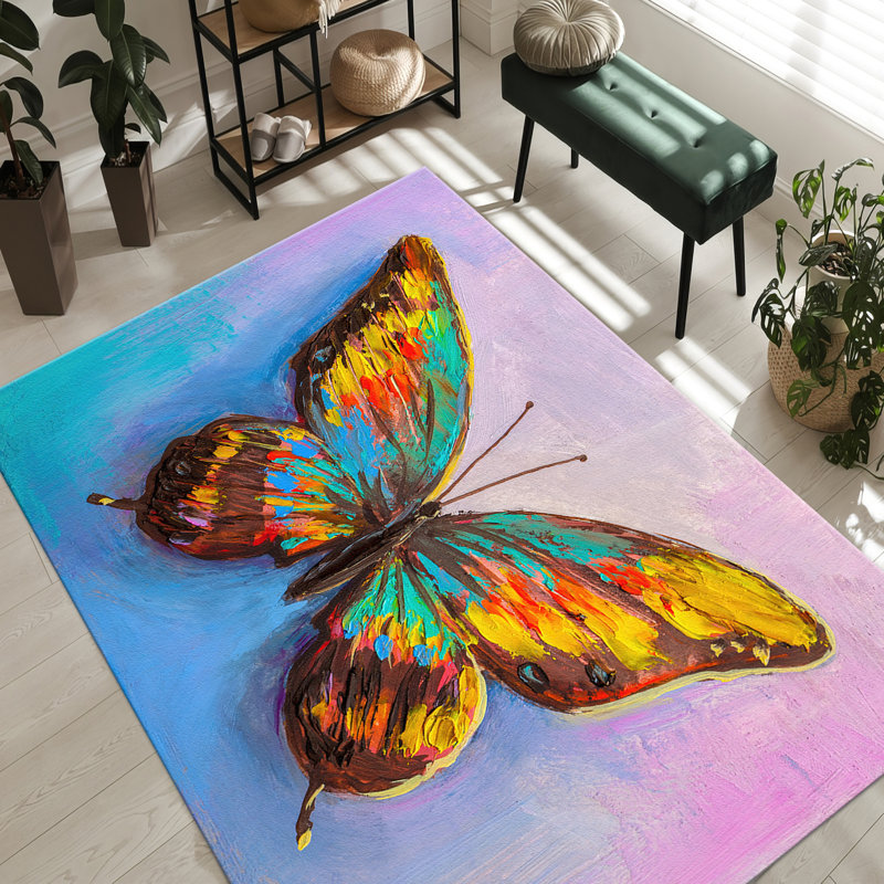 Floral Medallion Goblen Fabric Rug Ideal for Enhancing the Elegance of Your Home Interior Design, Rectangle 3'3" x 4'11"