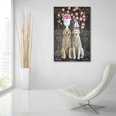 «The Golden Couple» par Heather Gauthier, art mural en verre acrylique, 24 po x 36 po