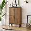 Armoire de rangement pour chaussures compacte avec tiroirs rabattables et tablettes réglables