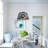 1-light Black Pendant Light