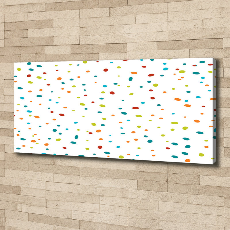 Colourful Dots 1 Piece Painting on Canvas