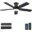 46" 5-blade Propeller Flush Mount Ceiling Fan With Light-1450044108