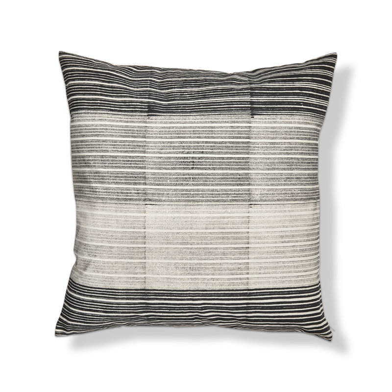 Block Print Stripe Pillow