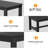 Black HDPE Patio Side Table