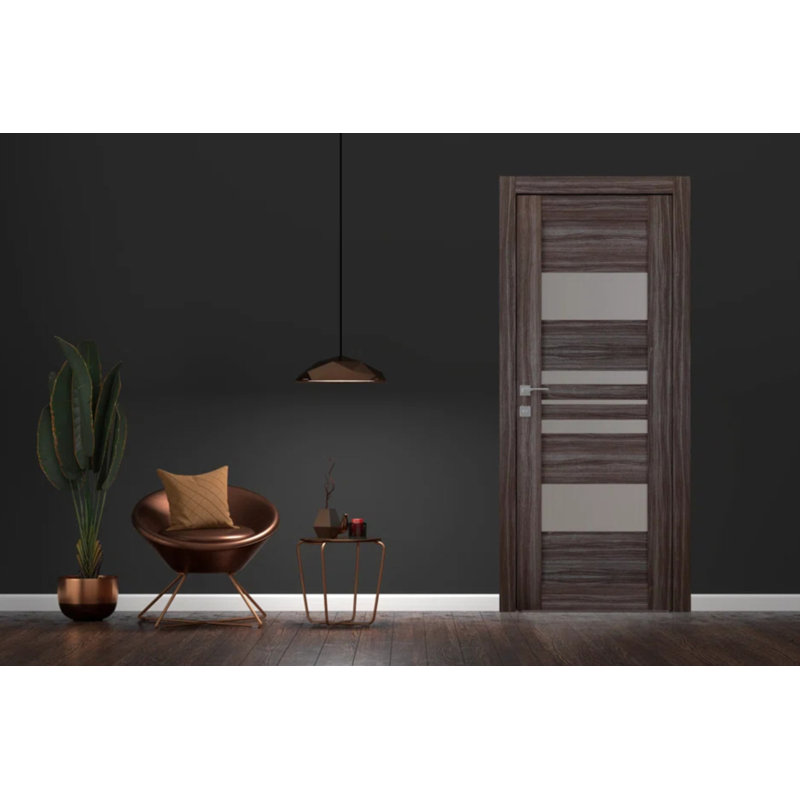 Dalle de porte standard en bois manufacturé massif Romi, Chêne, 29,75 po x 95,24 po