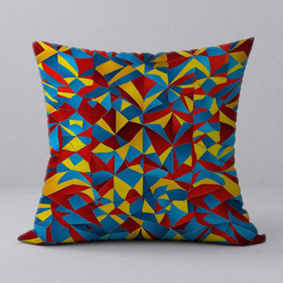 Abstract Reversible Throw Pillow