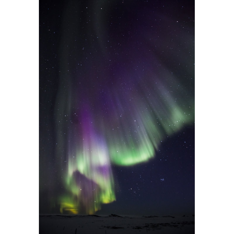 Iceland Aurora Borealis by TobiasSagmeisterPhotography - Wrapped Canvas Print, 91cm H x 61cm W