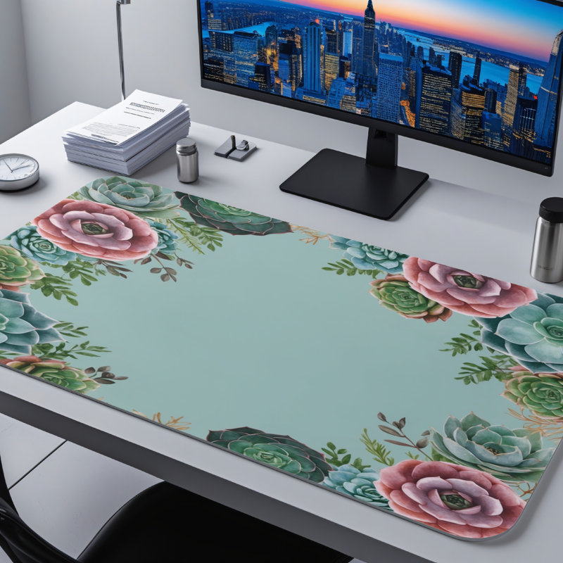 Polyester Desk Pad, 23.6x13.8