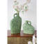 Vase asymétrique en céramique verte-133390424