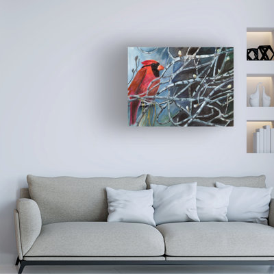 Joanne Porter Cardinal In Spring Canvas Art
