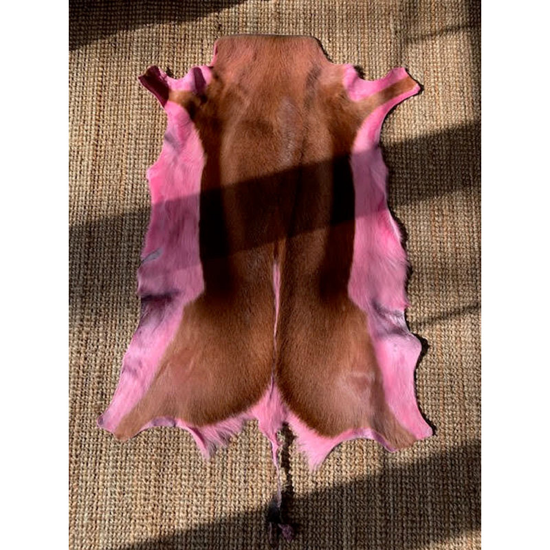 Dyed Rose Springbok Skin