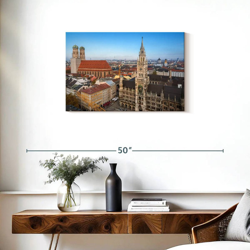 Rorry Munich City Landmarks, 20" H x 30" W