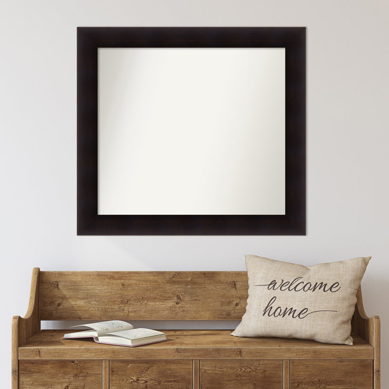Miroir mural Jillissa, Rectangle, Noir, 30,75 po x 33,75 po