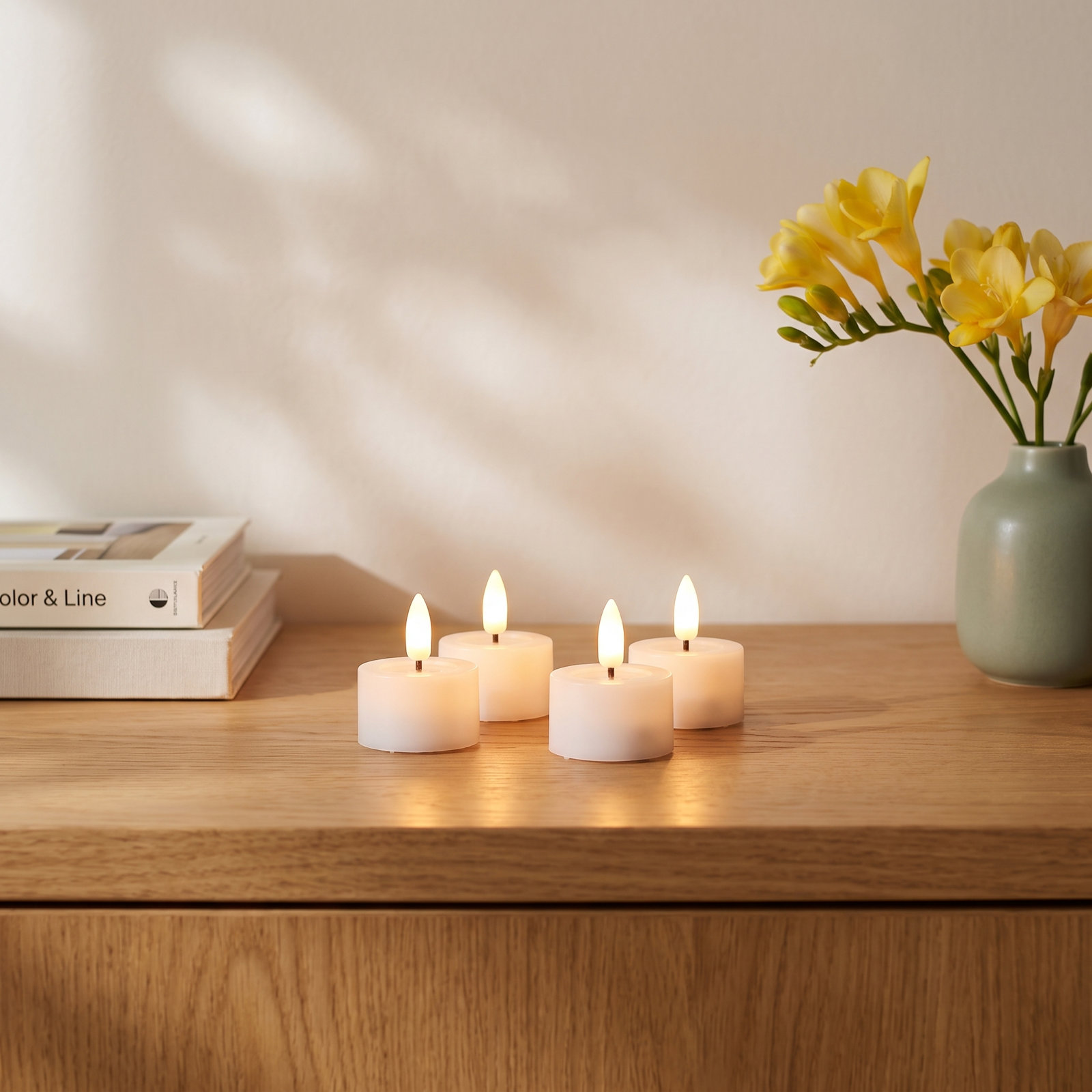 Flameless Tealight Candle Set