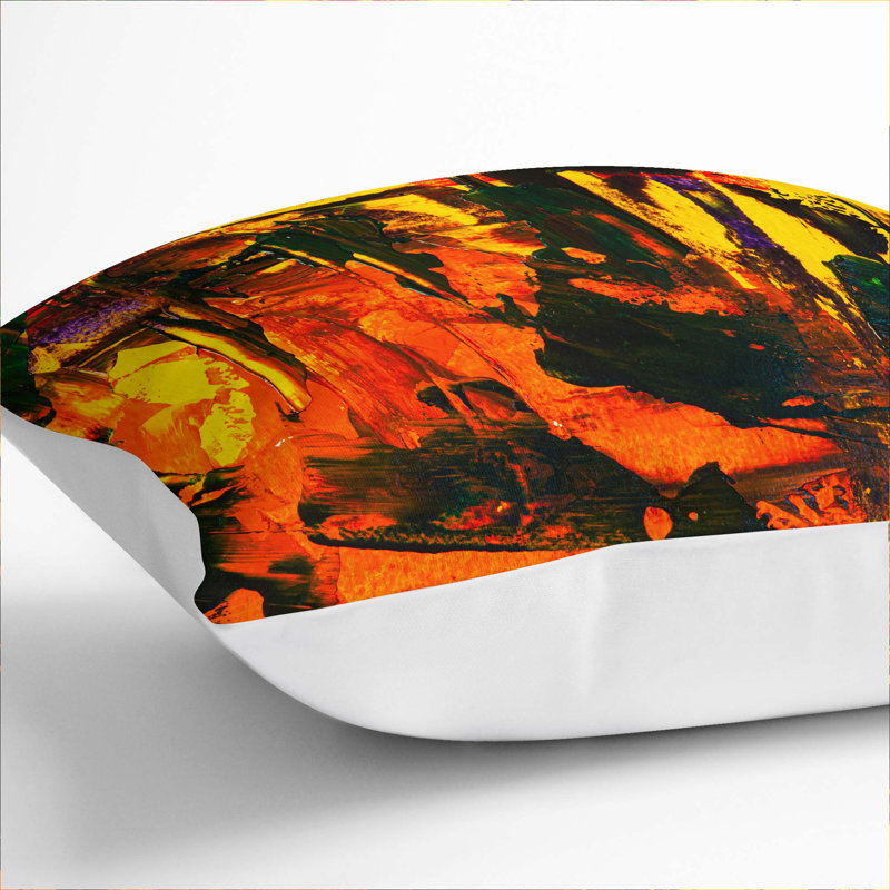 Abstract Square Throw Cushion, 40 x 40 cm, White