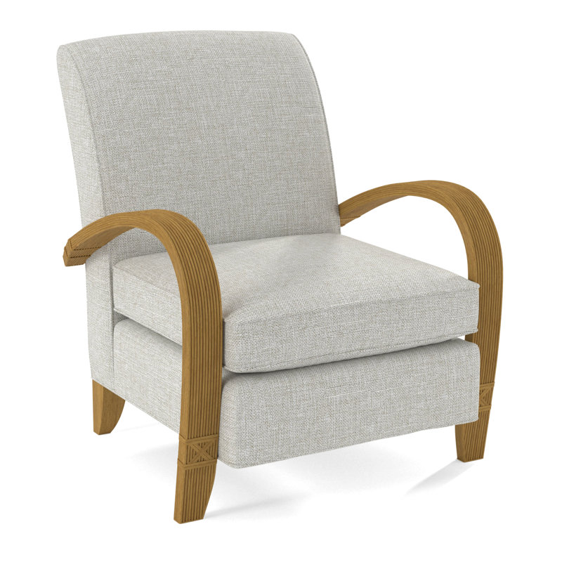 Vero Armchair, Honey, White Performance Fabric; 0851-94