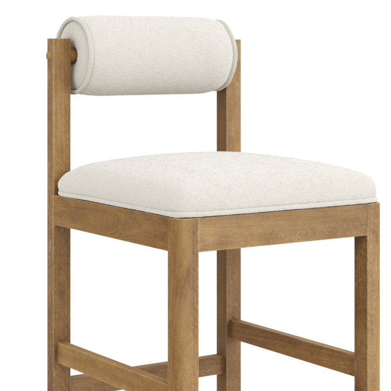 Tabouret à hauteur de comptoir crème, 1