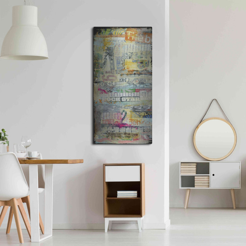 17 Stories «In the Mix I» par Erin Ashley, art mural en métal, H 48 po x l 24 po