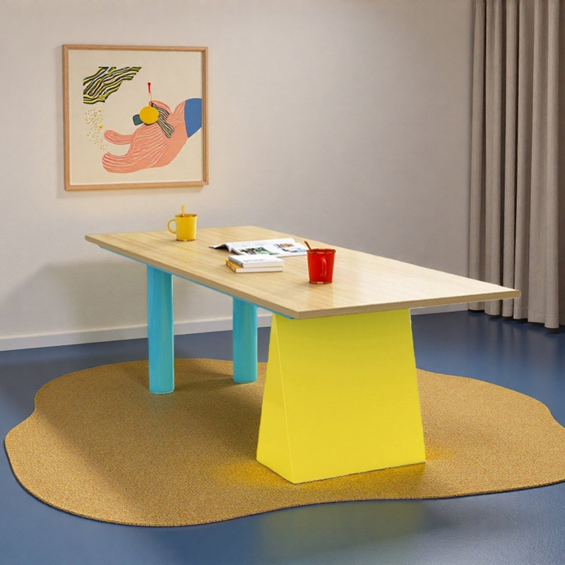 Bureau d'écriture lumineux et coloré, H 29,52 po x l 78,74 po x P 35,43 po