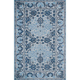 Orford Hand Tufted Wool Rug in Blue/Cream