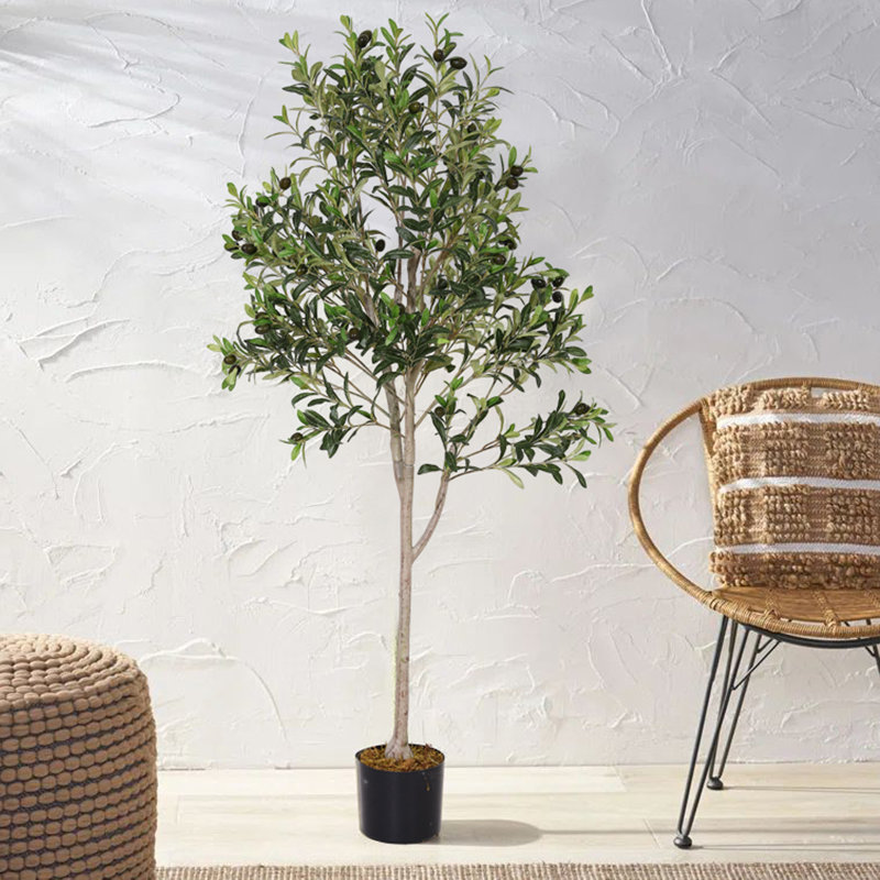Arbre artificiel en pot Aarav, H 60 po x l 25,5 po x P 25,5 po